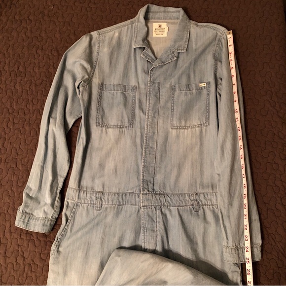 Volcom Lightweight Stonewashed Denim Jumpsuit - Picture 9 of 9